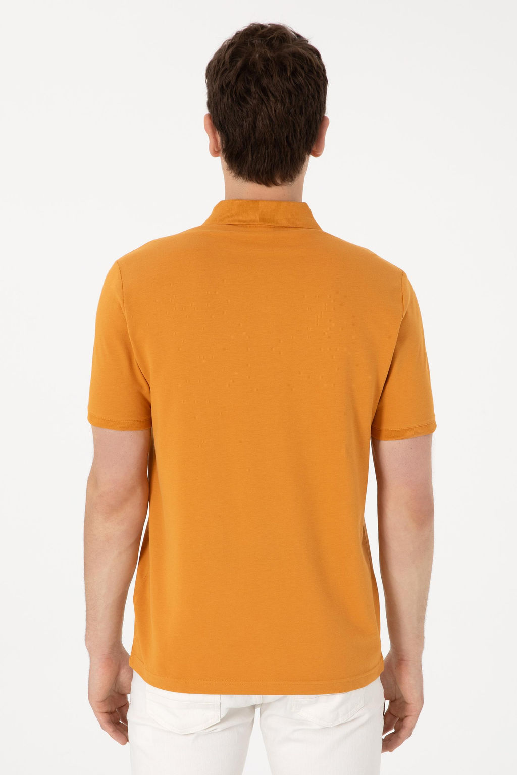 Erkek Regular Fit Polo Yaka Hardal Basic Ti__rt Sepette S_rpriz _ndirim - U.s. polo assn фото 5