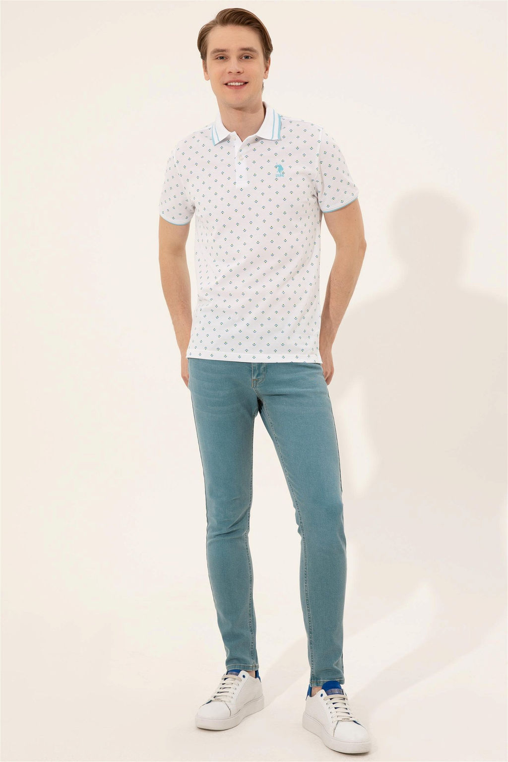 U. S. Polo Assn Мужская футболка-поло Petrol - U.s. polo assn фото 10