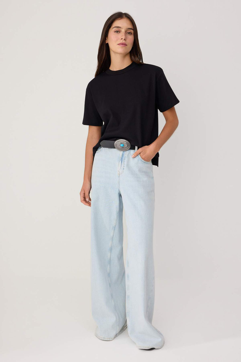 Siyah Tok Kuma_l_ Regular Bisiklet Yaka Standart Kol %100 Pamuk _rme T-Shirt TWOSS26TS00345 - Trendyolmilla фото 2