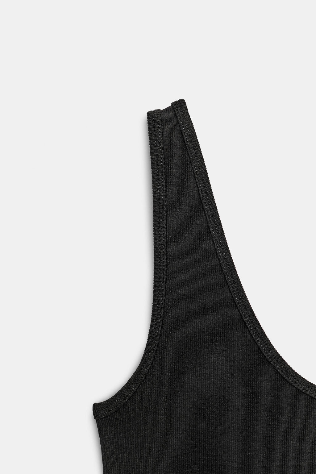 CAMISETA TIRANTES ALGOD?N / Negro - Zara фото 5