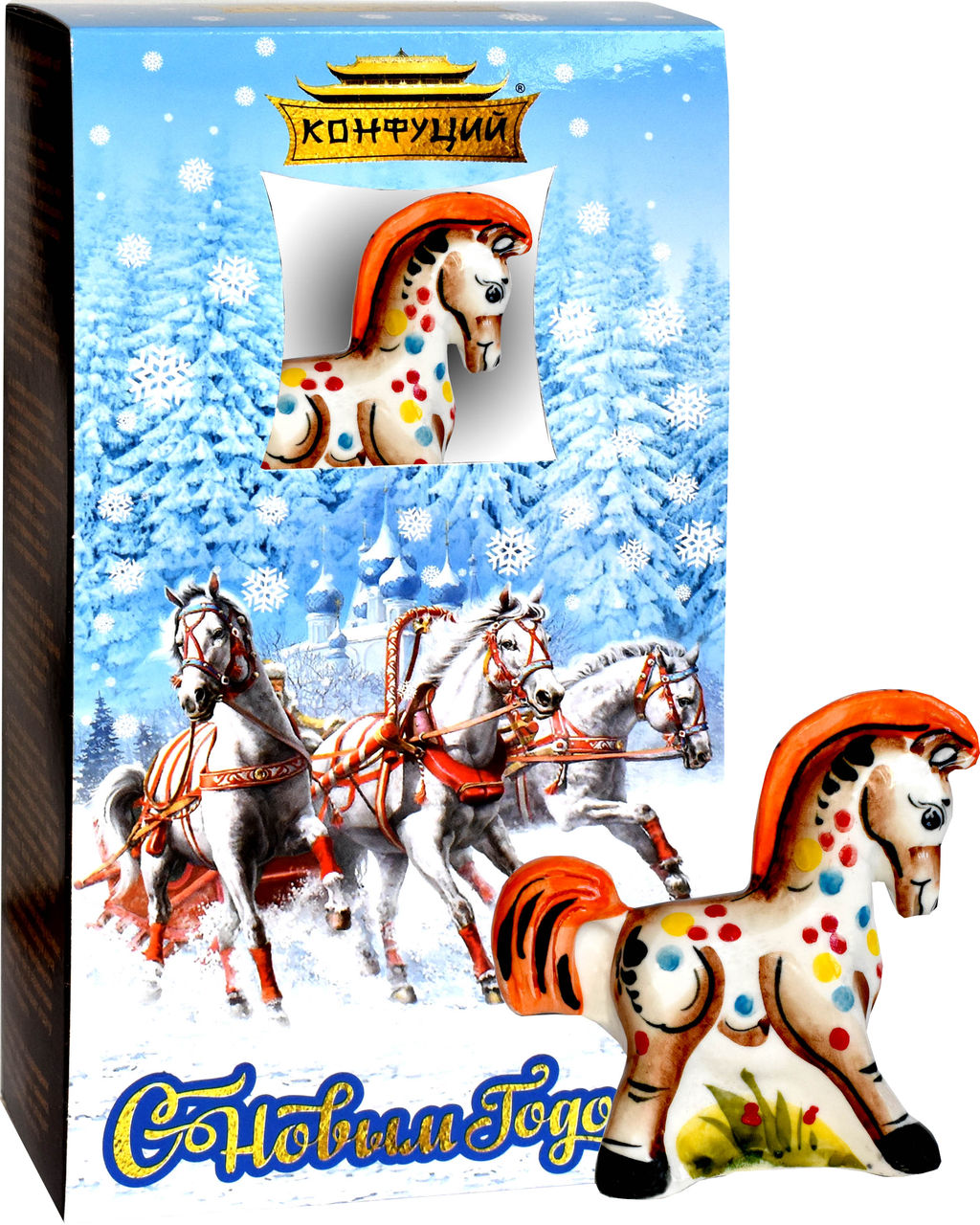 Конфуций. Новый год. Набор Чайная пара. Лесная сказка (в ассортименте) 50 гр. карт.упаковка