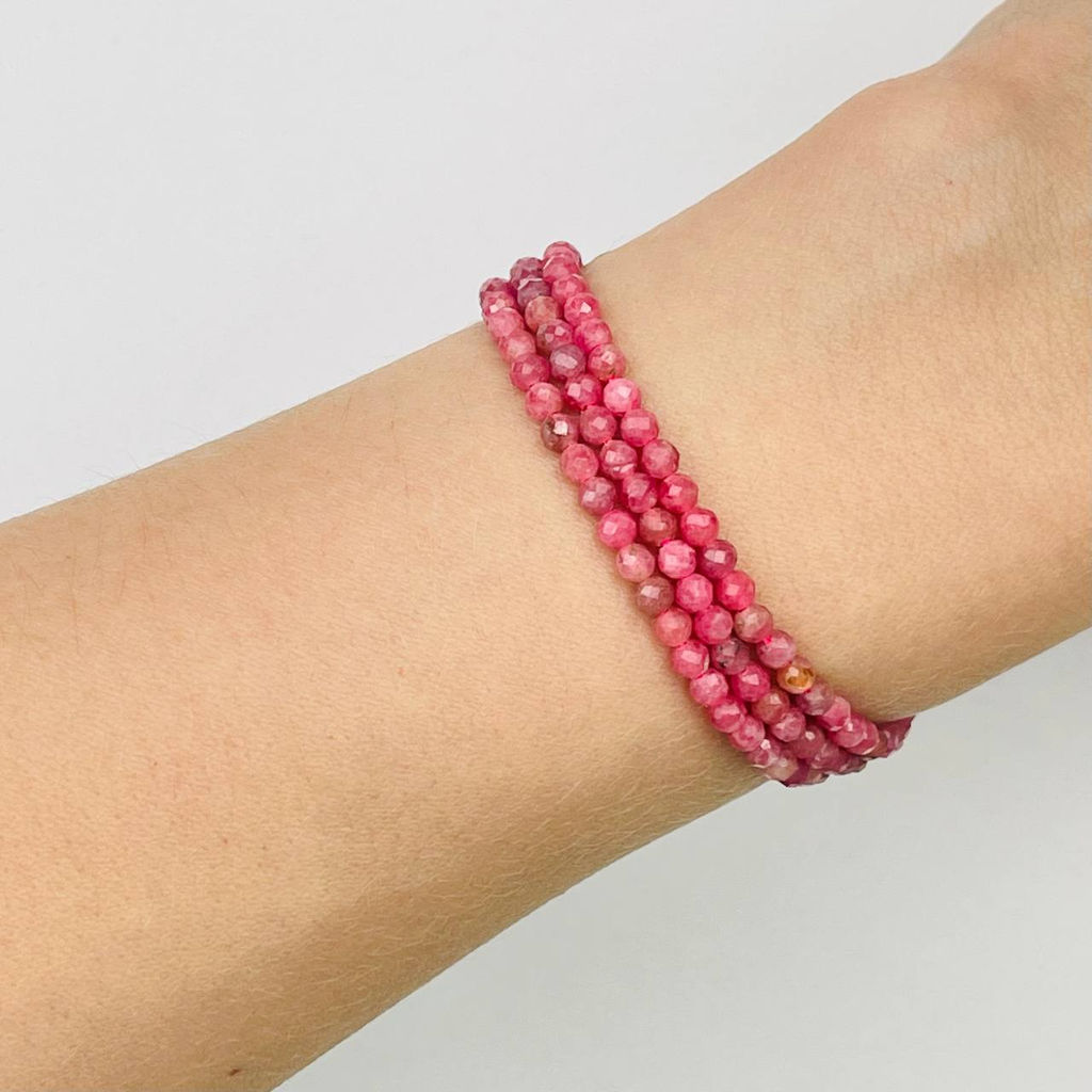 Бусины для украшения из Родонита 40 см