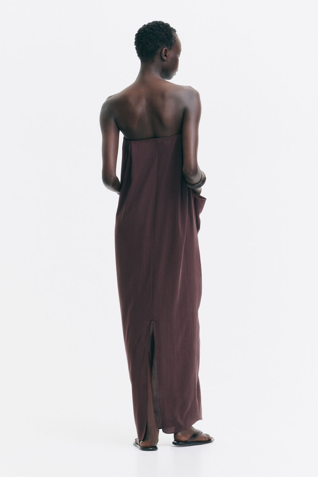 Vestido bandeau con nudo decorativo - H&m фото 5