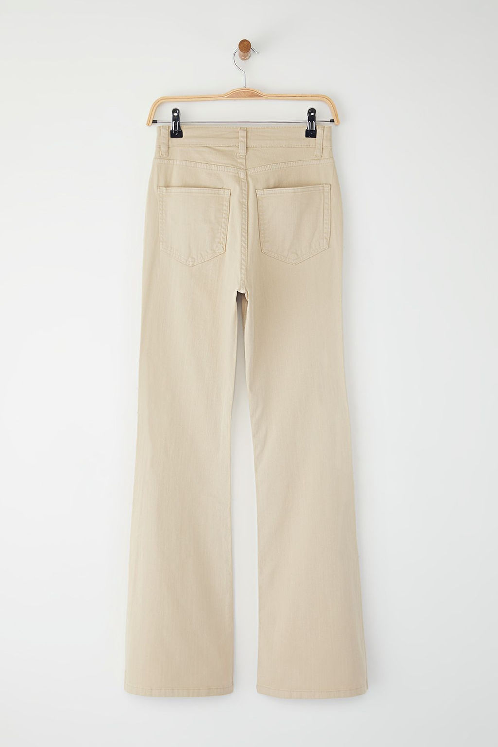 Bej Yuksek Bel Flare Jeans TWOSS25JE00281 - Trendyolmilla фото 6