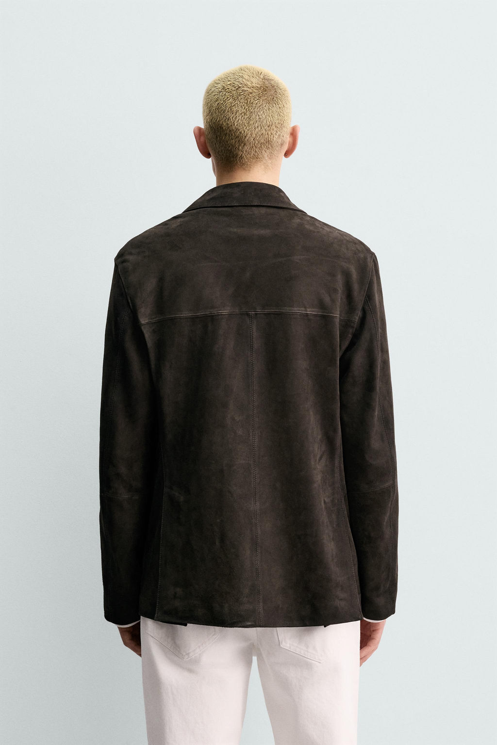 ORIGINS SUEDE LEATHER BLAZER - Zara фото 3