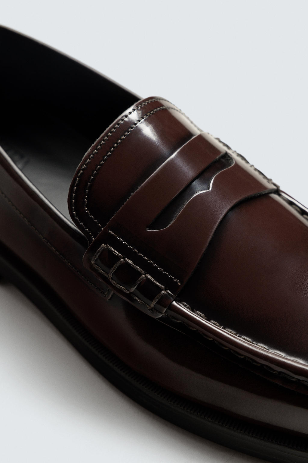 LEATHER PENNY LOAFERS