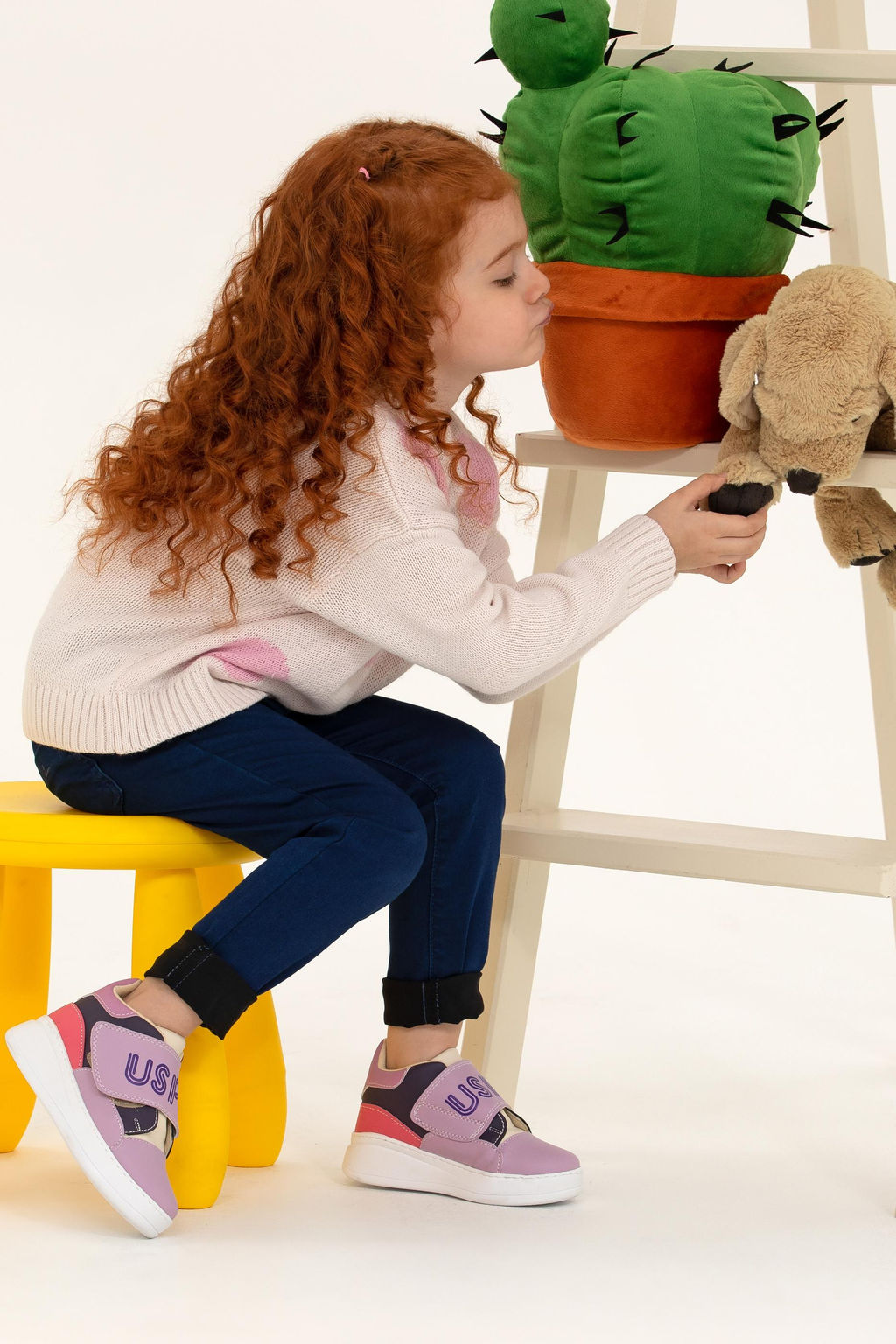 U. S. Polo Assn Кремовый свитер с круглым вырезом для девочек - U.s. polo assn фото 3