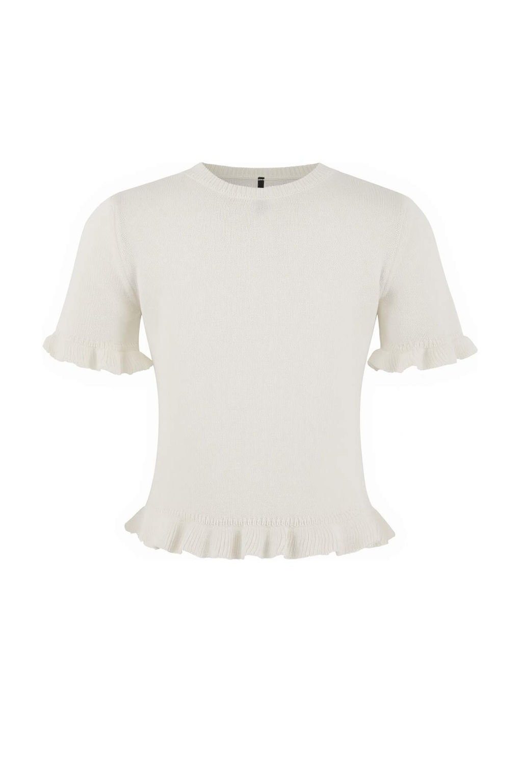 Limited Edition Ekru F?rf?r Detayl? Bisiklet Yaka Triko Bluz TWOSS26BZ00135