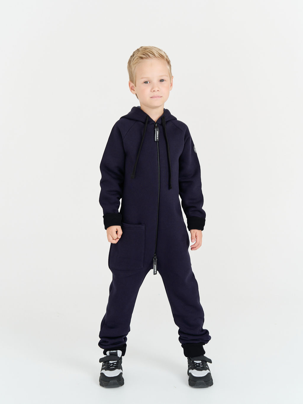 Комбинезон с накладным карманом Ежевика утепленный - Bungly фото 3