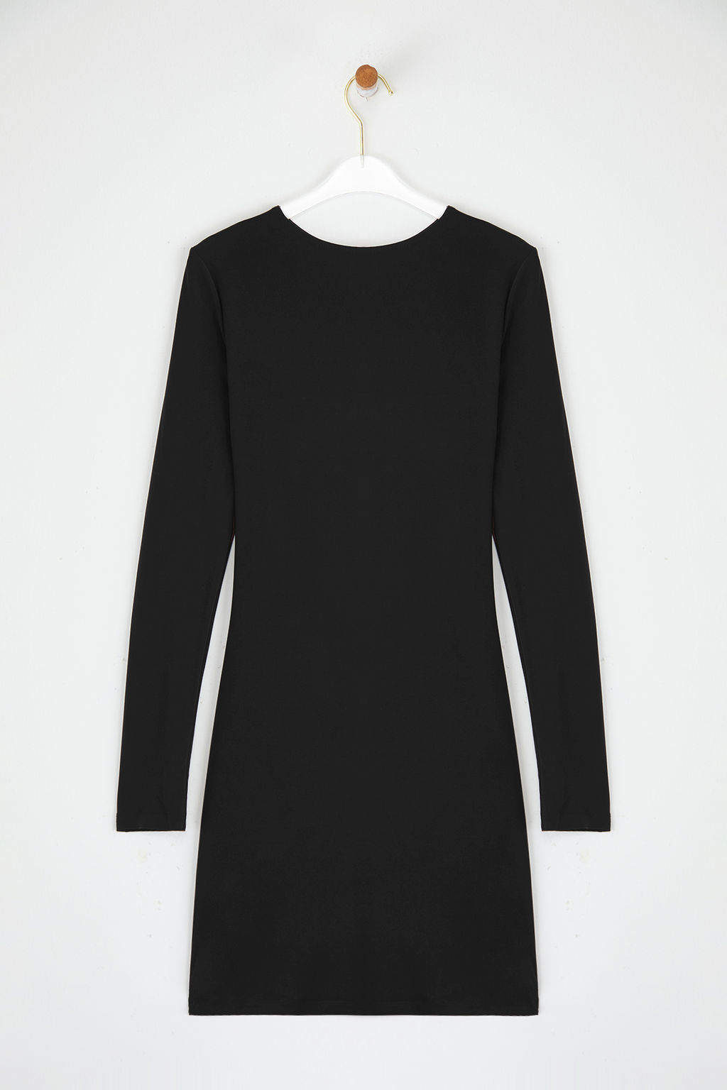 TRENDYOLMILLA Kahverengi Vucuda Oturan Orme K?sa S?k Elbise TPRSS25EL00159  фото 13