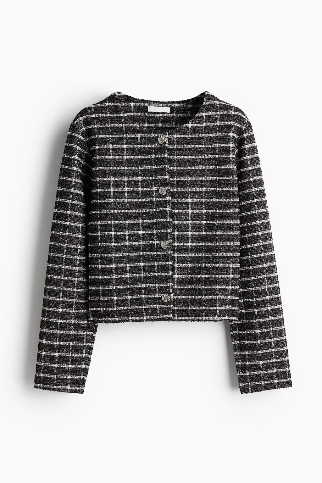 Cardigan en punto brillante con textura - H&m фото 6