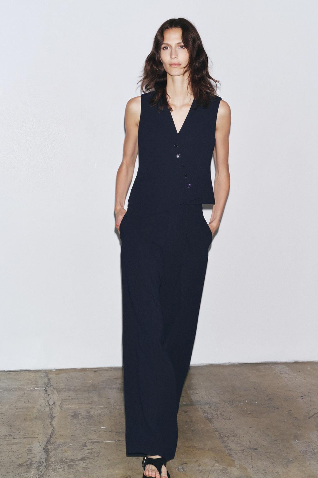 ZW COLLECTION ASYMMETRIC WAISTCOAT - Zara фото 12