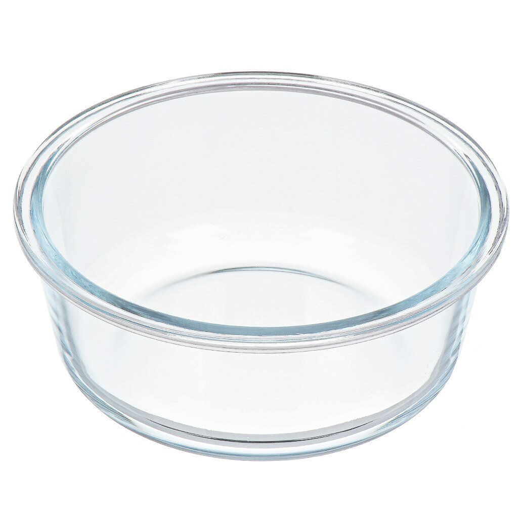 Контейнер пищевой жаропрочное стекло, 0.95 л, круглый, с крышкой, , HSFR-950F (448715) /DANIKS/  фото 4