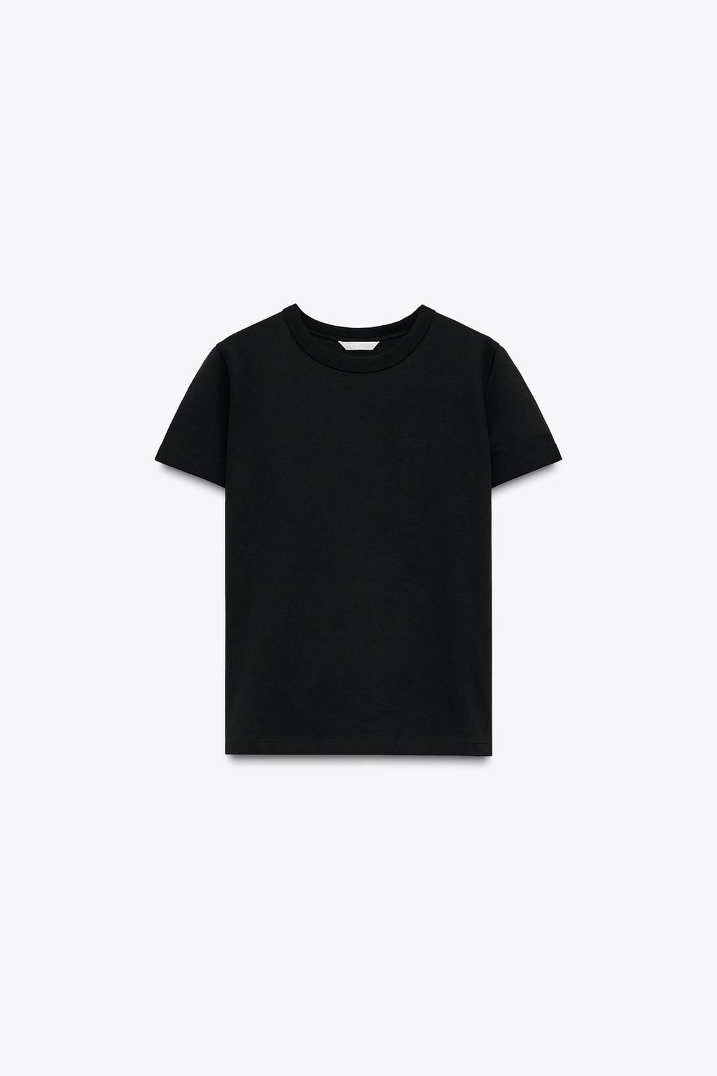 SHORT SLEEVE INTERLOCK T-SHIRT - Zara фото 14