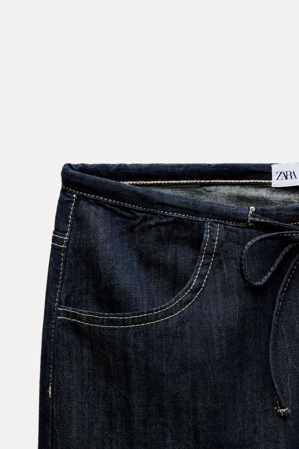 TRF JEANS WITH TIE - Zara фото 4
