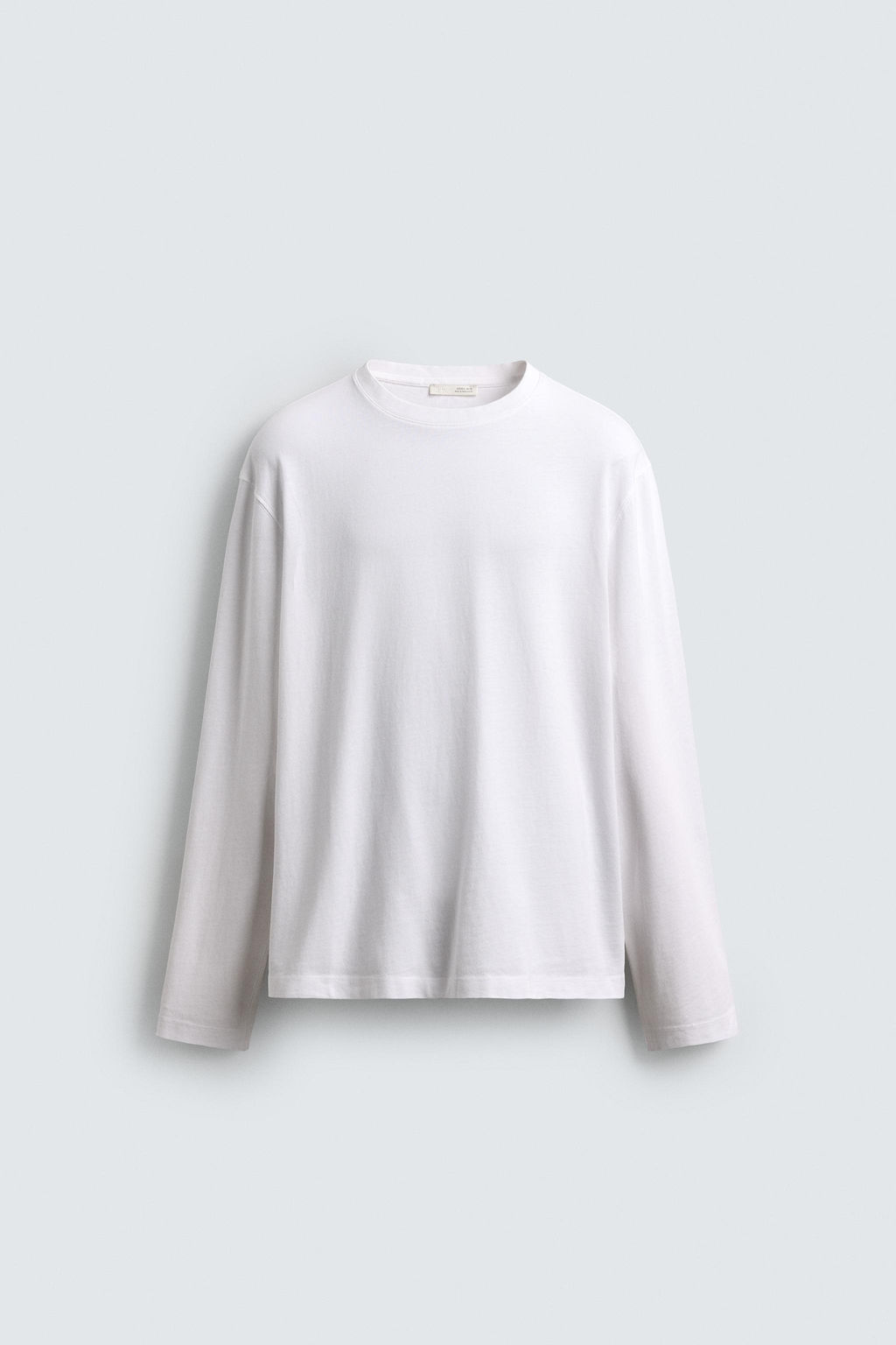 CAMISETA MANGA LARGA RELAXED FIT / Blanco
