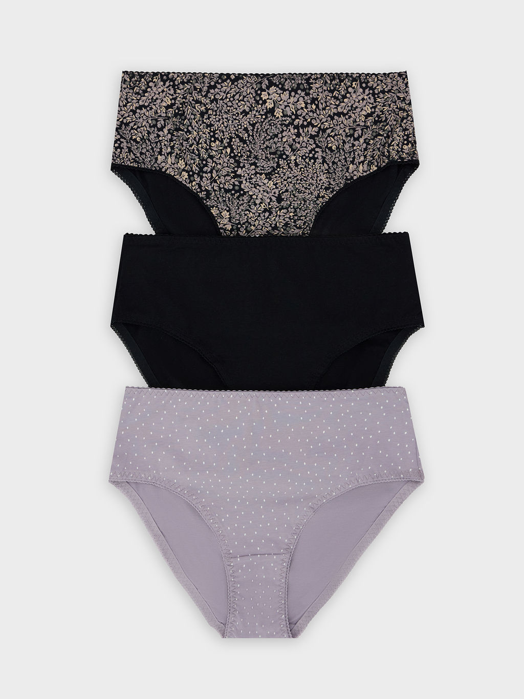 Цена за 2 штуки! Трусы женские макси с принтом в наборе, 3 шт - Mark formelle фото 8