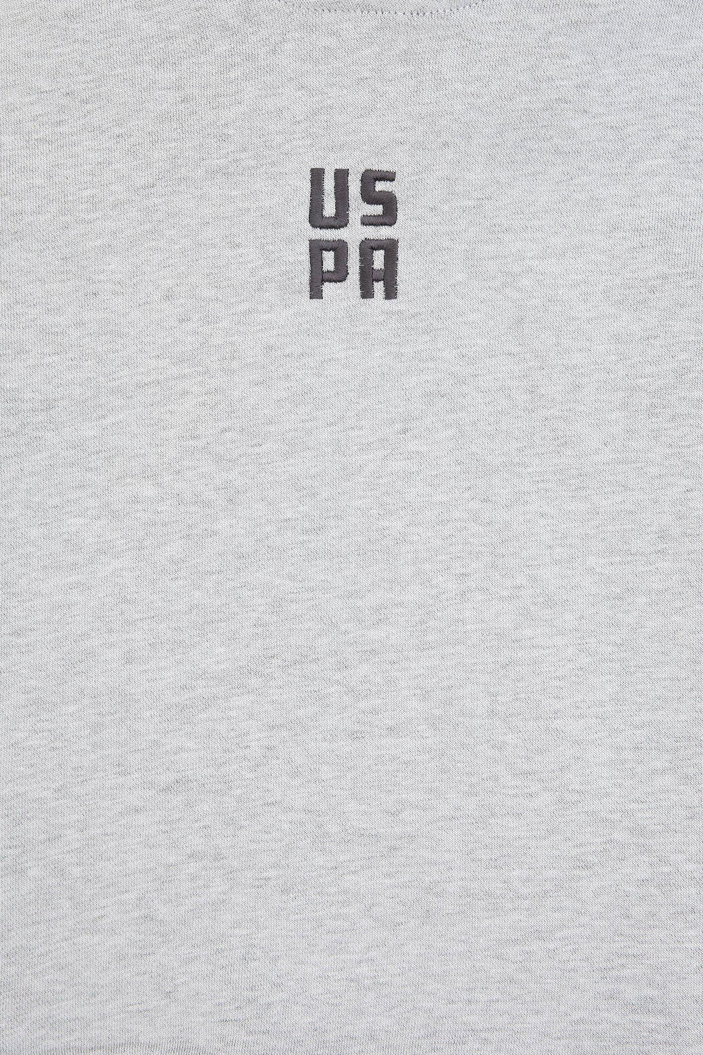Erkek _ocuk Gri Melanj Kap__onlu Sweatshirt - U.s. polo assn фото 4