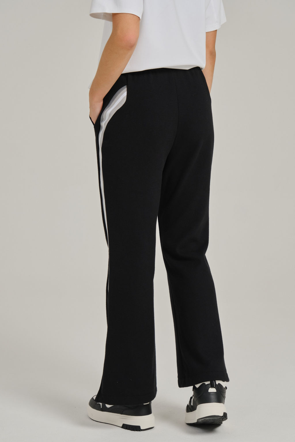 Брюки трикотажные утепленные Черный