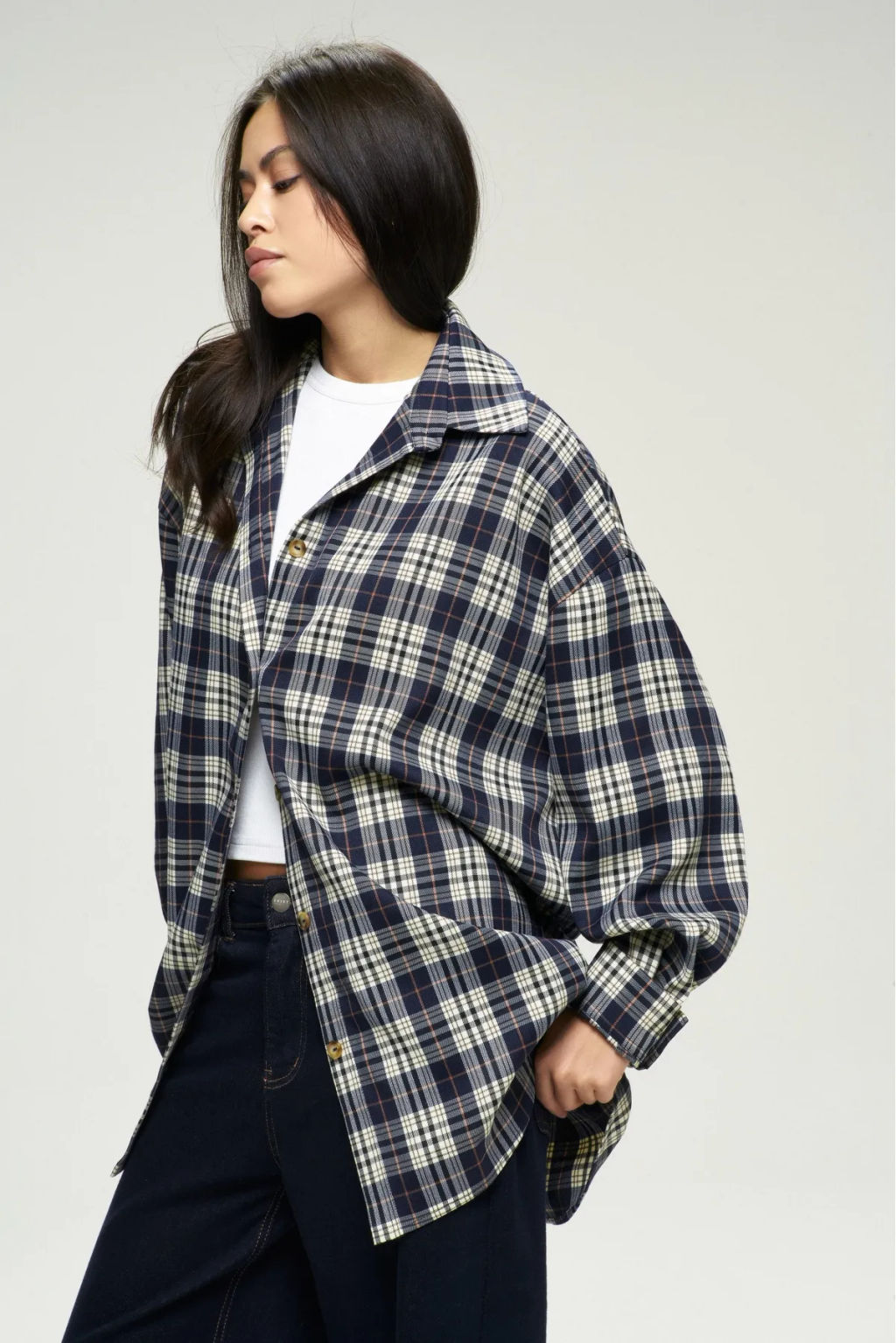 Рубашка в клетку Dark Blue - Erist store фото 6