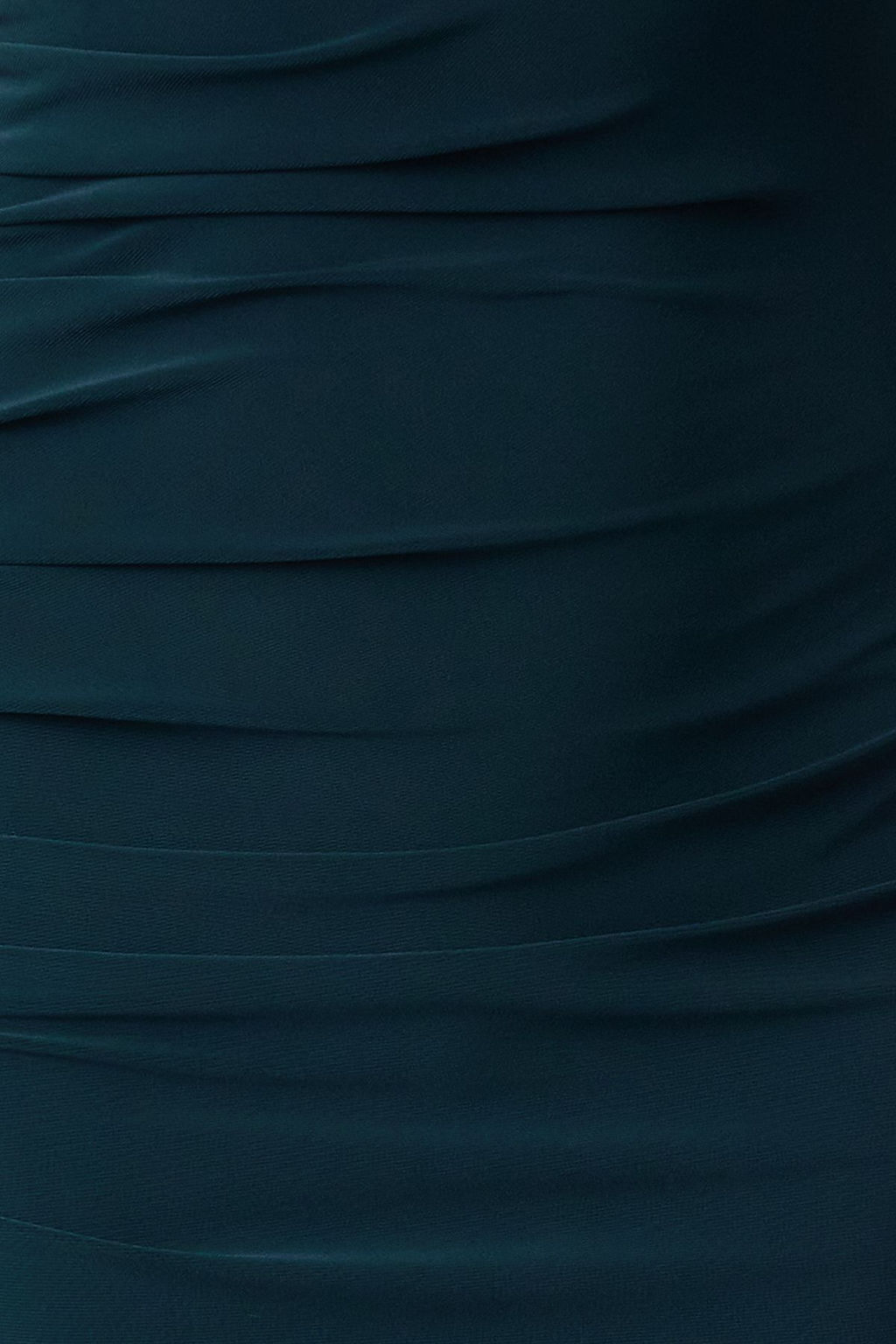 Zumrut Yesili Duz S?f?r Kol Drapeli Bodycone/Vucuda Oturan Esnek Orme Elbise TWOSS24EL00101