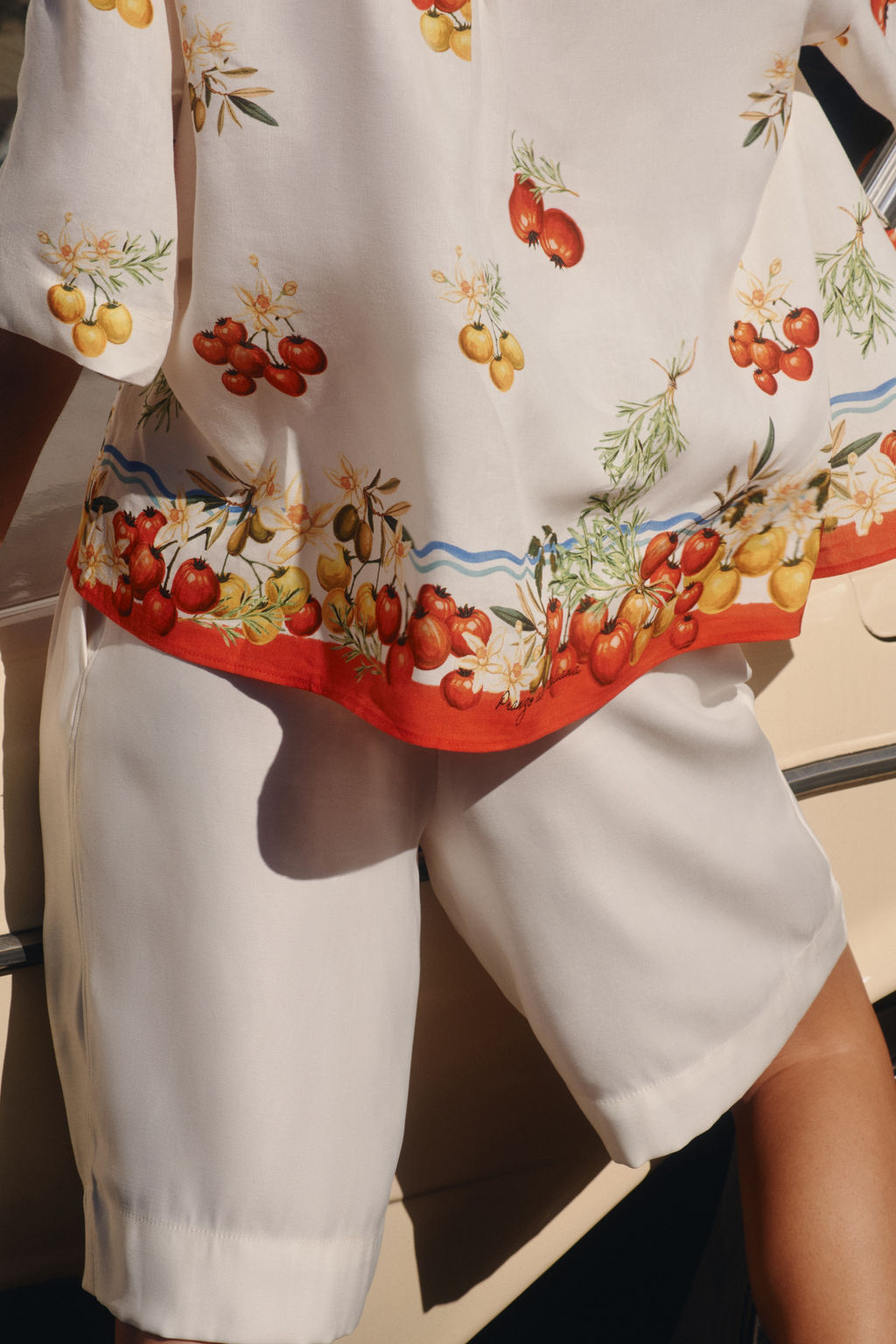 Camisa oversize en mezcla de lino - H&m фото 4