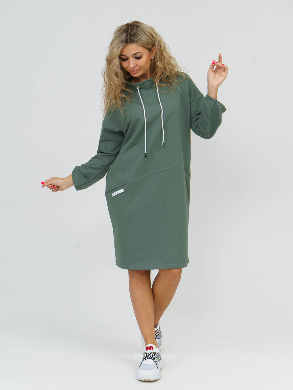 880 Платье "Хаки"