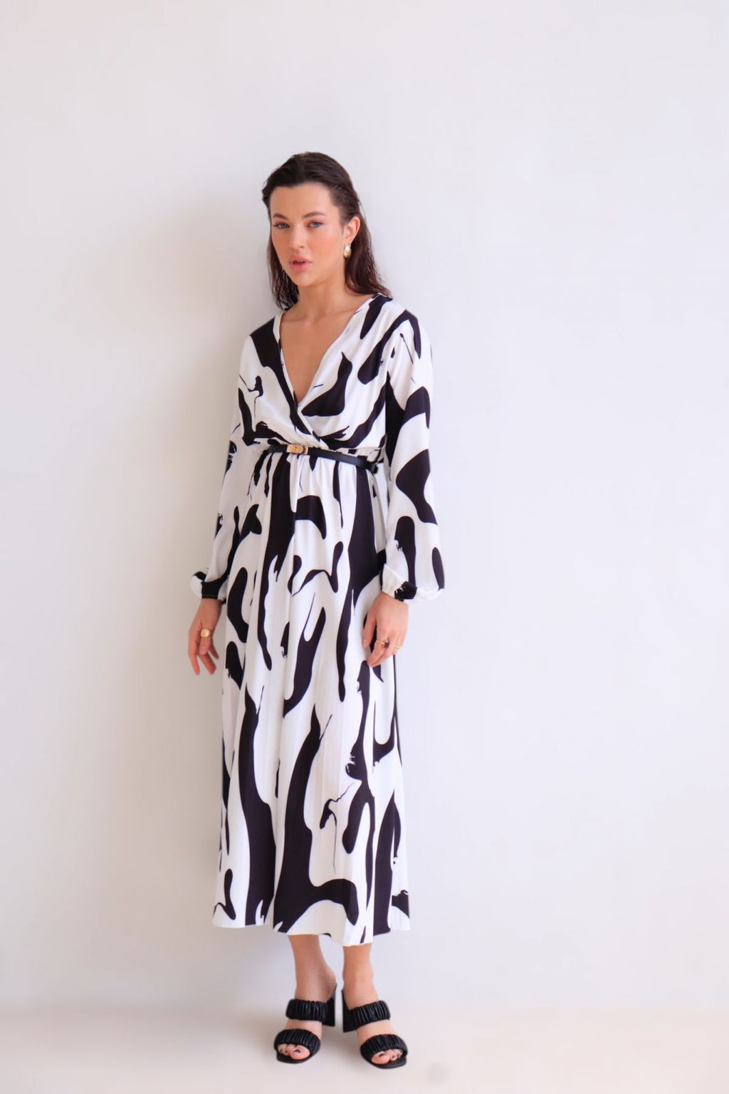 Martichelli Платье чёрно-белое  фото 6