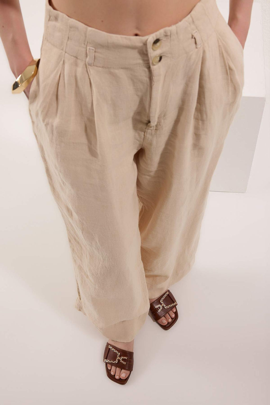 Trendyolmilla Shoes Siyah Aksesuar Detayl? Duz Kad?n S?k Terlik TAKSS25TE00047  фото 9