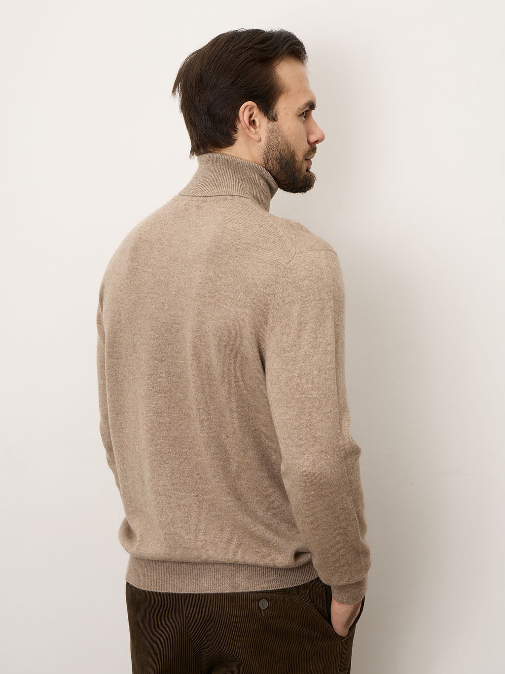 Водолазка мужская из кашемира 5031 капучино