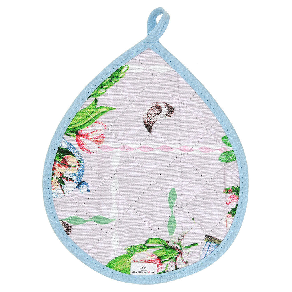 Весеннее пробуждение Прихватка 20х25см Капелька, хлопок Премиум 191г/м2 - хлопок 100%, наполнитель - ватин 280гр/м2, Домашняя мода (Россия)  фото 2