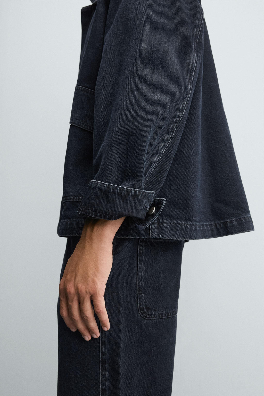 DENIM JACKET WITH POCKETS - Zara фото 7