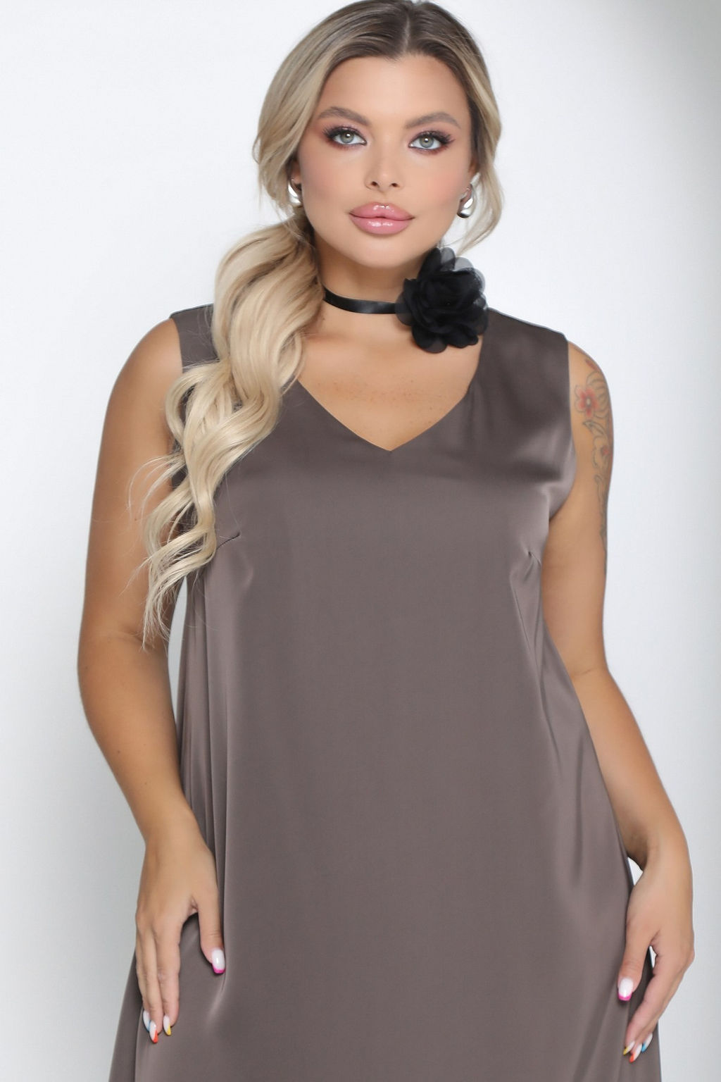 Платье П-2211/5 Цвет:коричневый - Леди агата фото 4