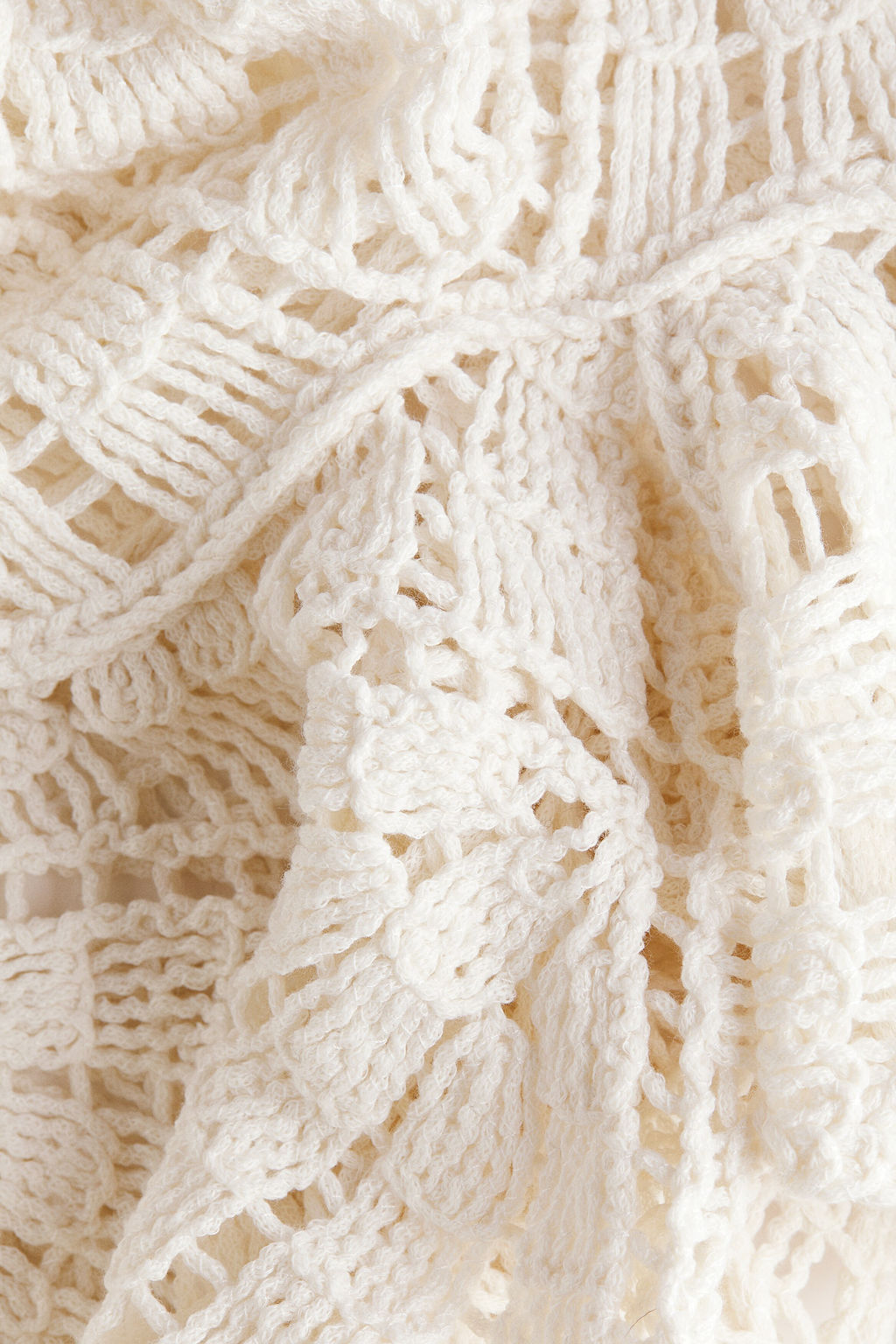 Vestido efecto crochet con volante - H&m фото 7