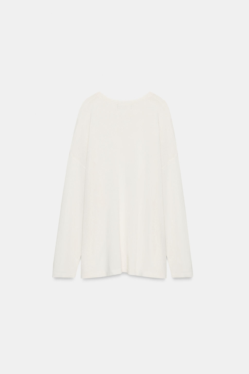 JERSEY OVERSIZE PUNTO FINO / Blanco - Zara фото 7