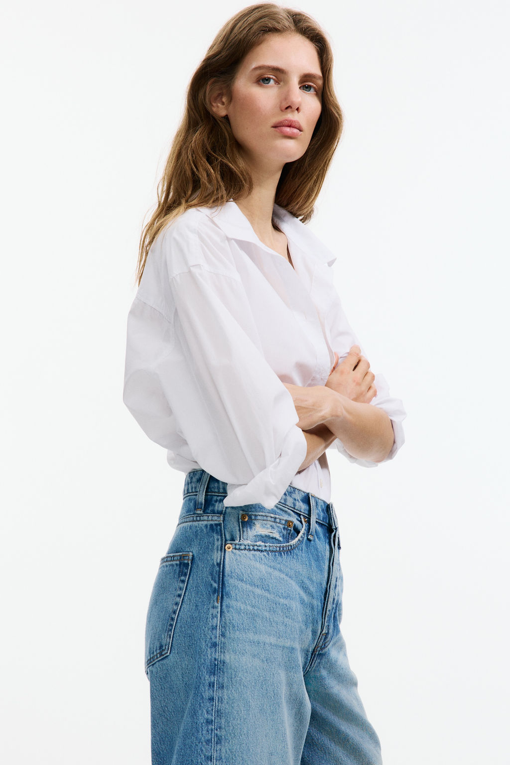 Barrel High Waist Ankle Jeans - H&m фото 8
