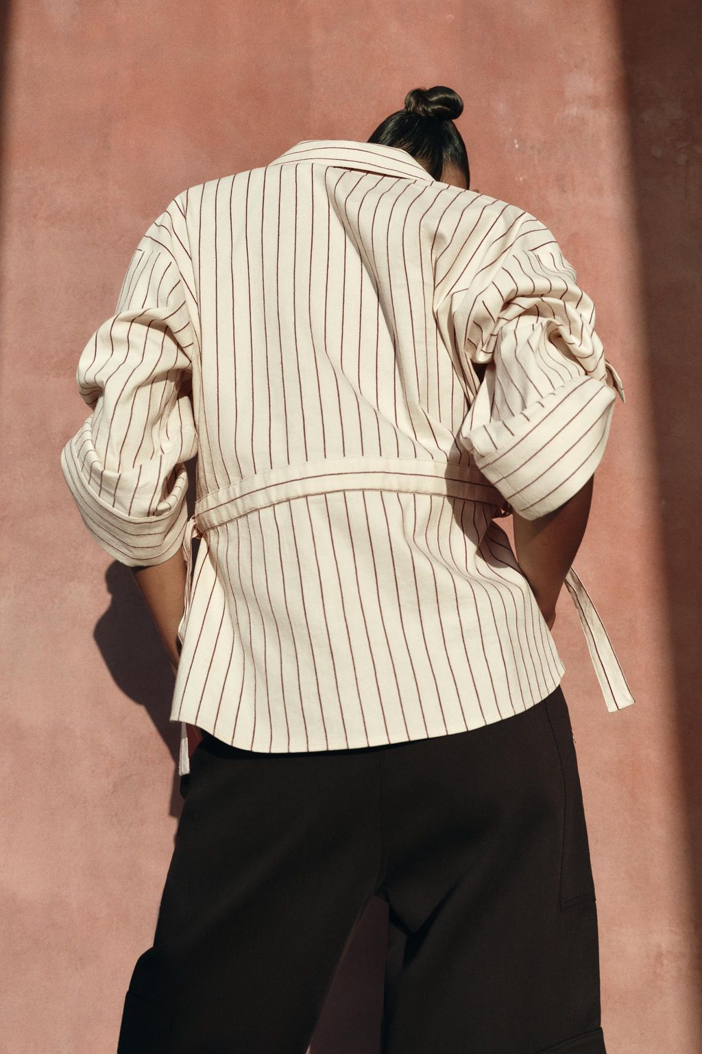 CAMISA SAFARI RAYAS / Crudo - Zara фото 4