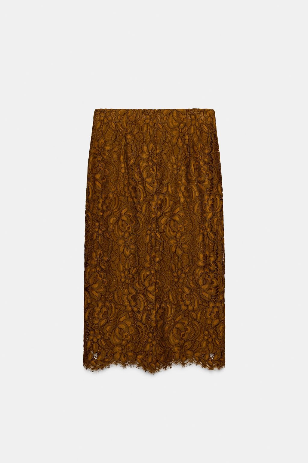 ZW COLLECTION LIMITED EDITION LACE MIDI SKIRT - Zara фото 7