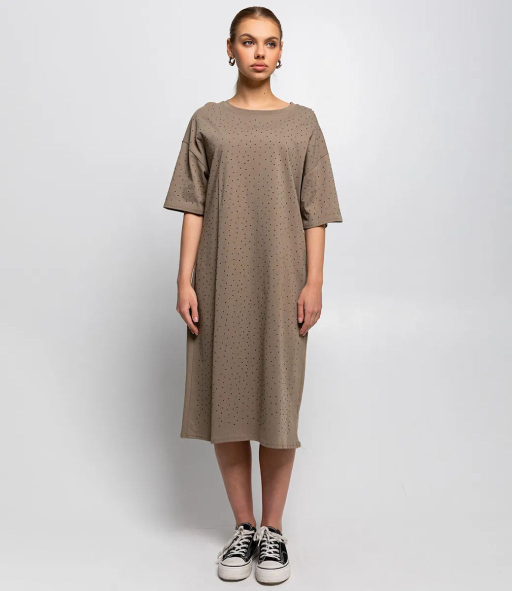 Платье #КТ12012, хаки