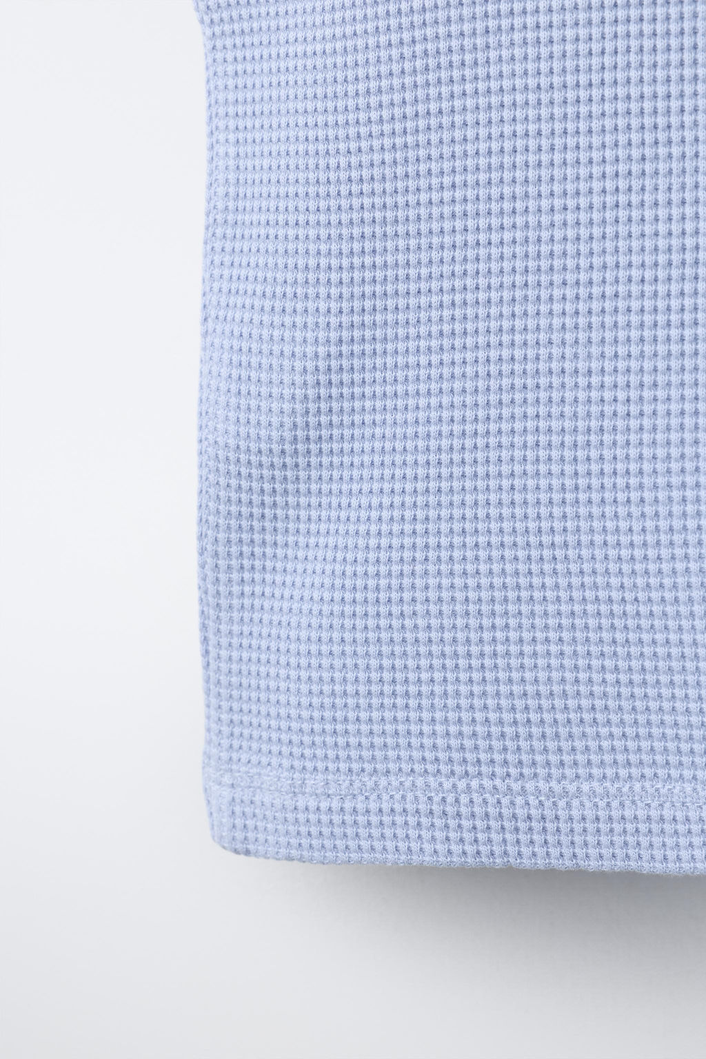 TOP WAFFLE TEXTO / Azul claro - Zara фото 6