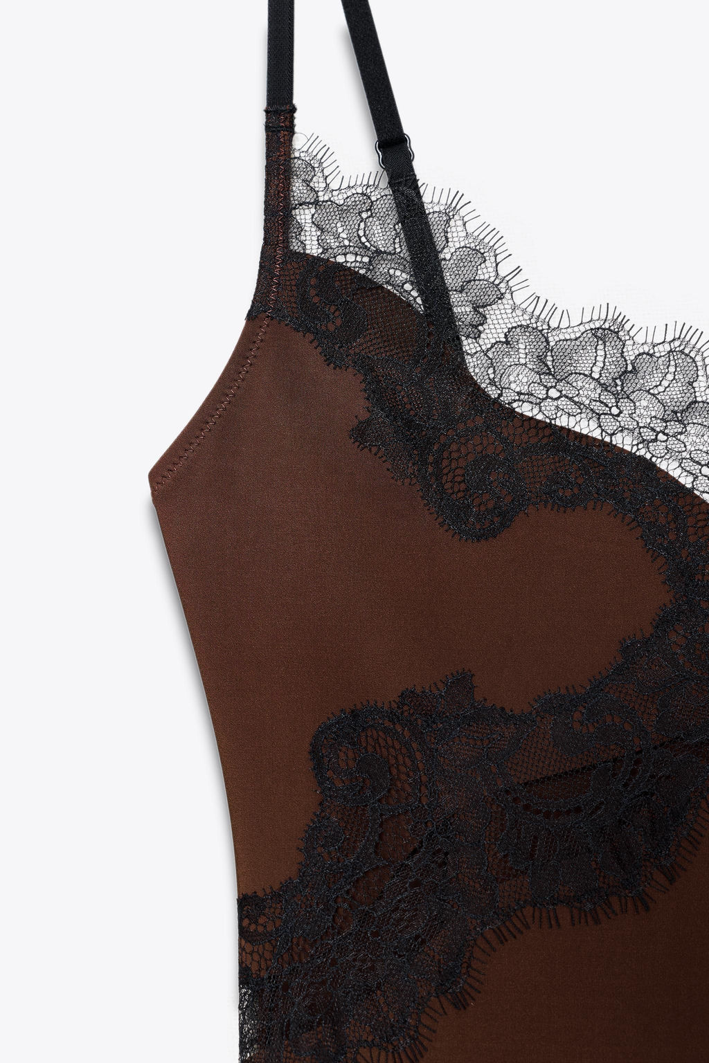 CONTRAST LACE DRESS - Zara фото 8