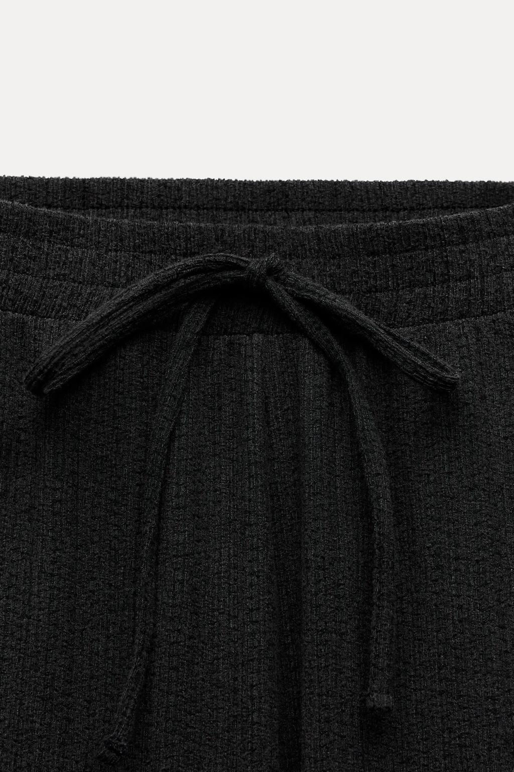 TEXTURED STRAIGHT-LEG TROUSERS - Zara фото 14