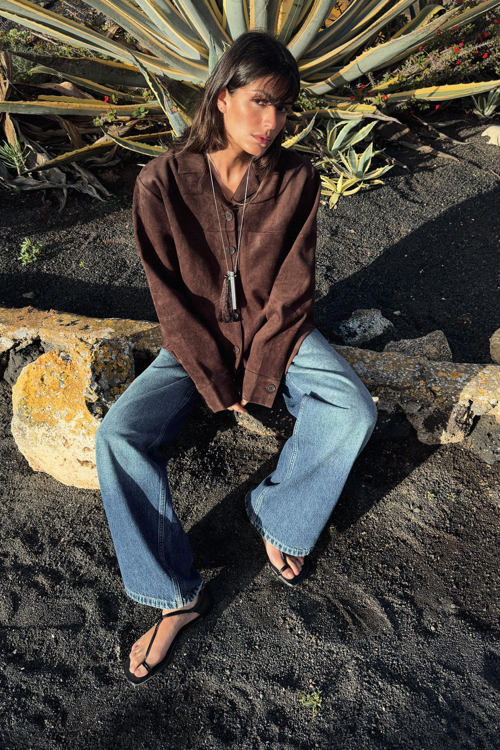 FAUX SUEDE OVERSHIRT - Zara фото 8