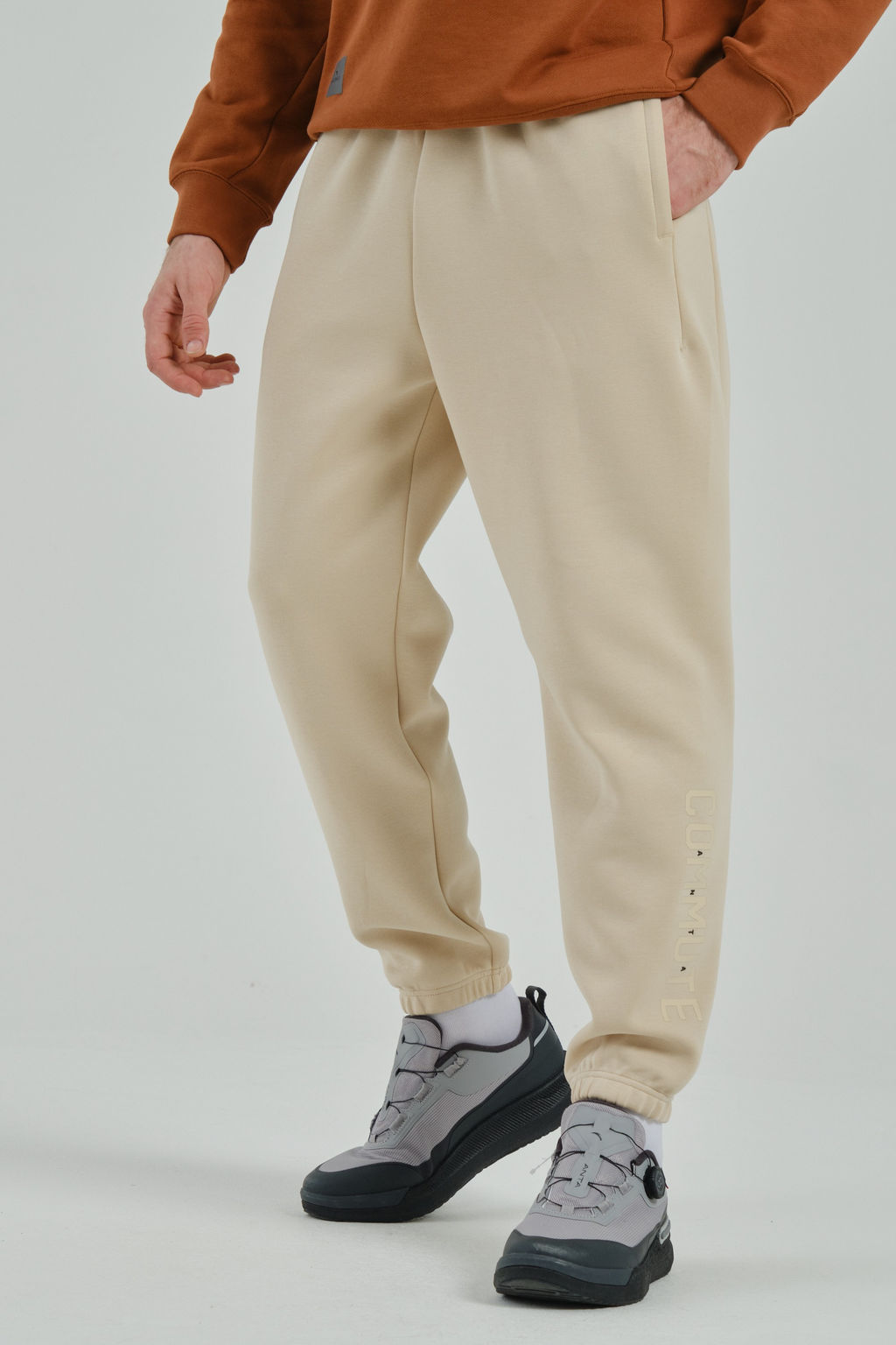 Брюки трикотажные Бежевый