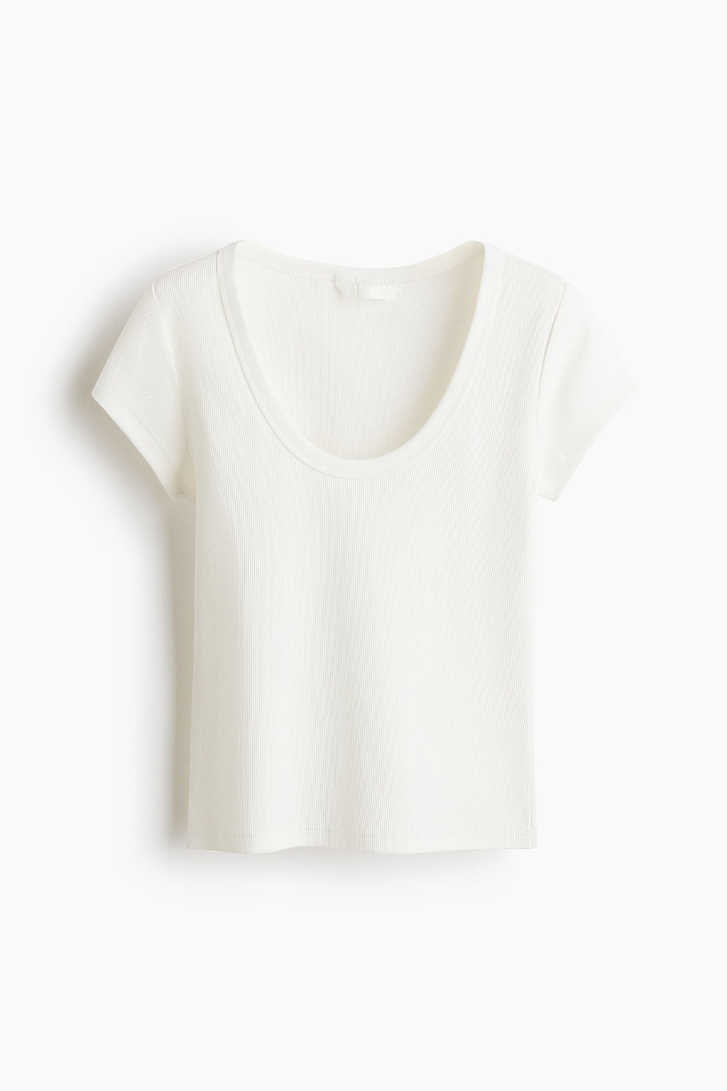 Camiseta acanalada con escote en U - H&m фото 5