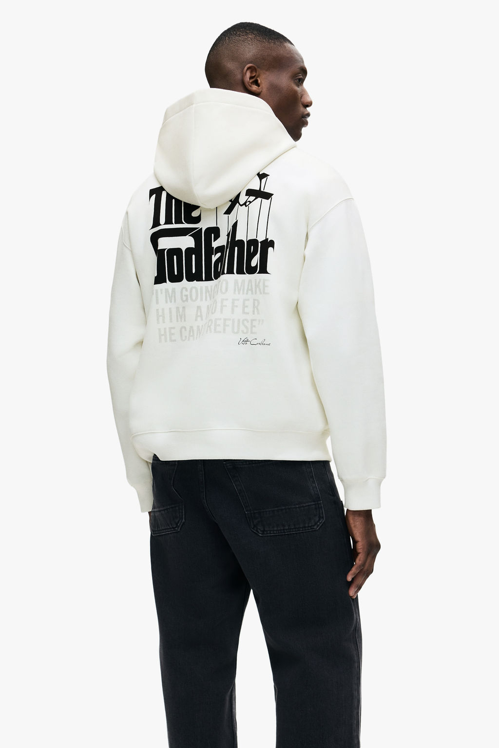 Sudadera estampada con capucha Loose Fit - H&m фото 7