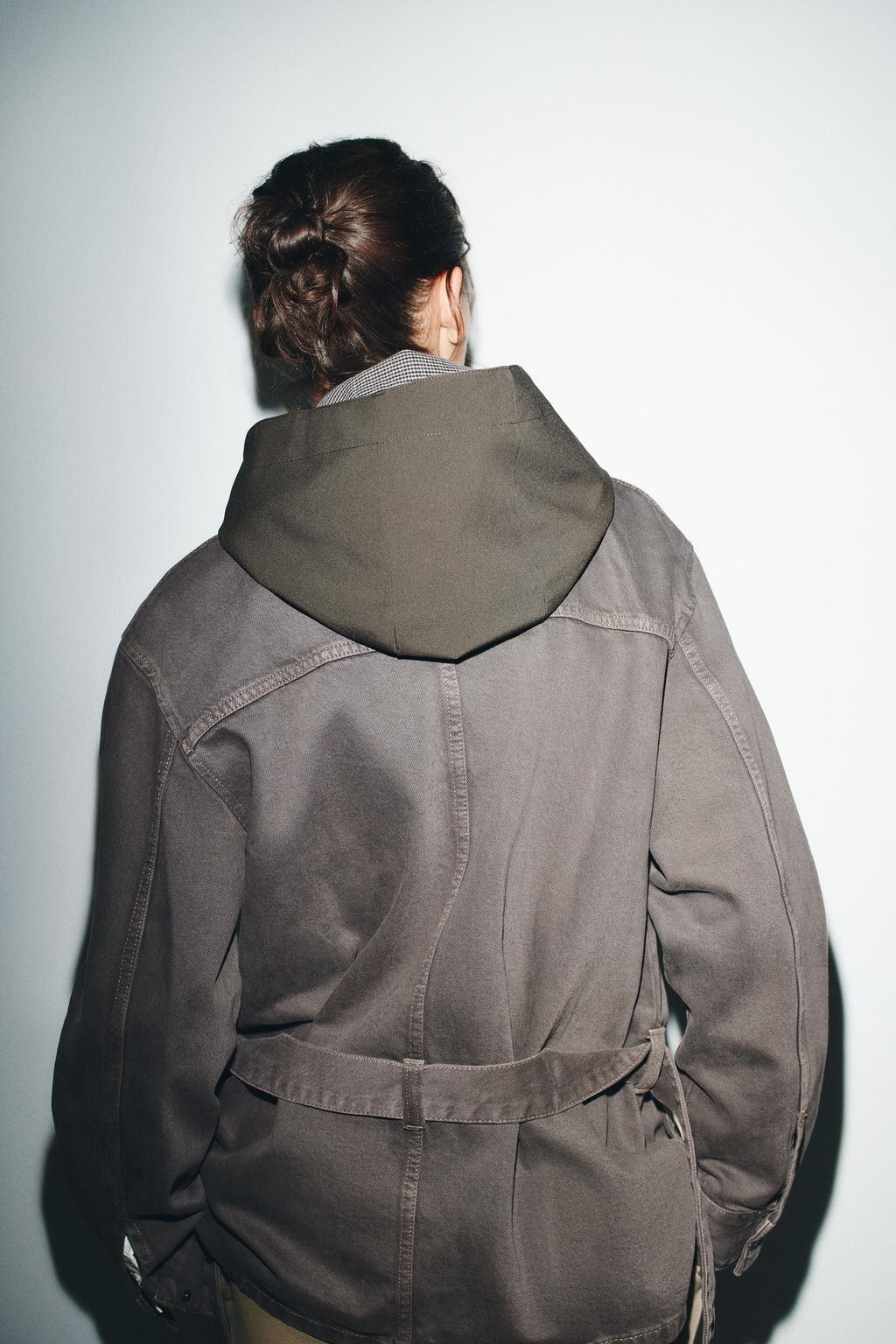 CHECK COMBINATION HOOD - Zara фото 3