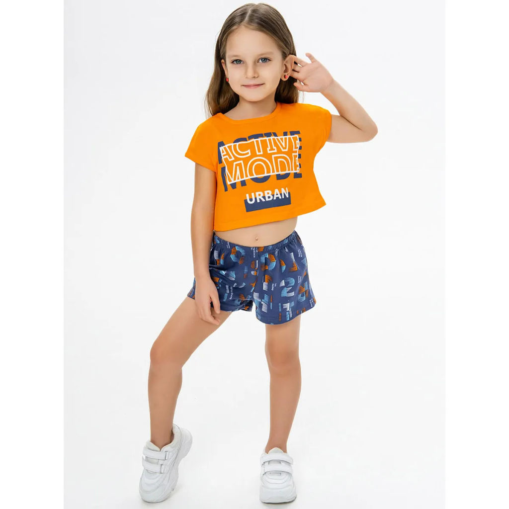 Комплект футболка кулирка, шорты кулирка с лайкрой 7038100102 - Youlala фото 3