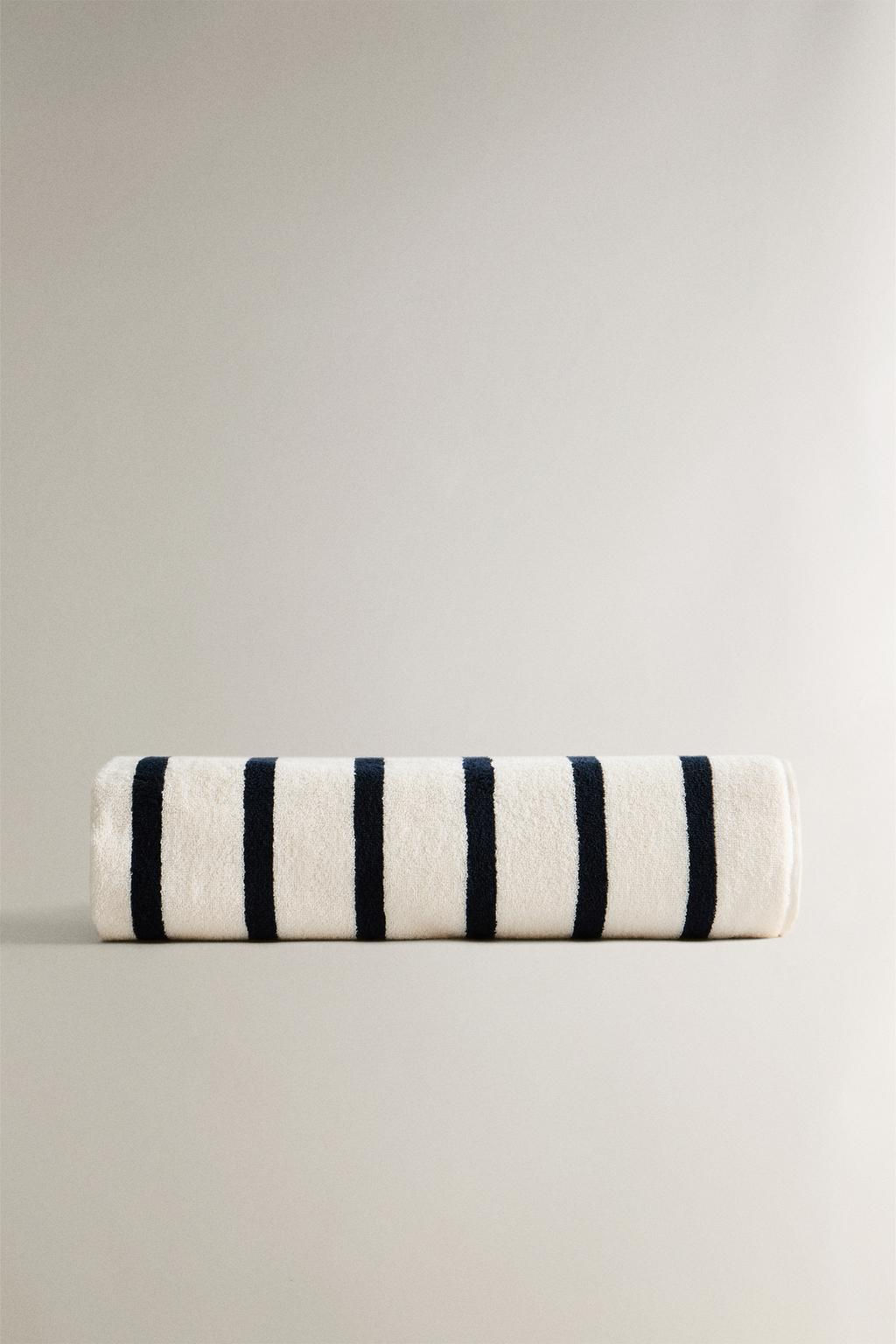 STRIPED COTTON BEACH TOWEL - Zara фото 2