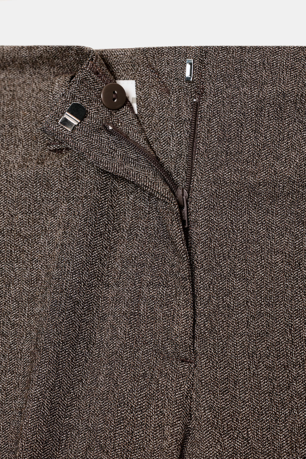 HERRINGBONE TROUSERS WITH BELT - Zara фото 8
